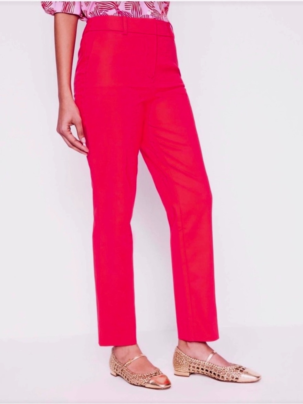 NWT Banana Republic Avery Dress Pants Vibrant Pink Size 2